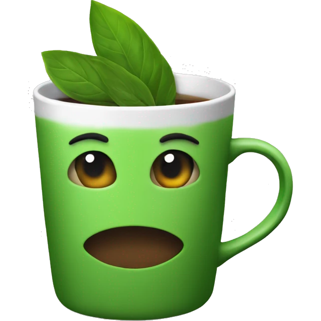 Sache de thé vert emoji