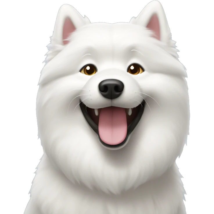 Happy samoyed emoji