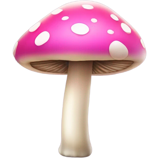 Pink mushroom ￼ emoji