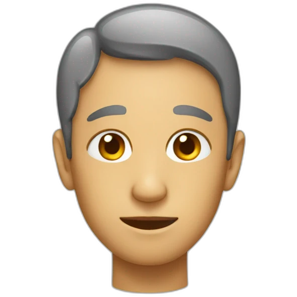 Person with Big ear instado of head emoji