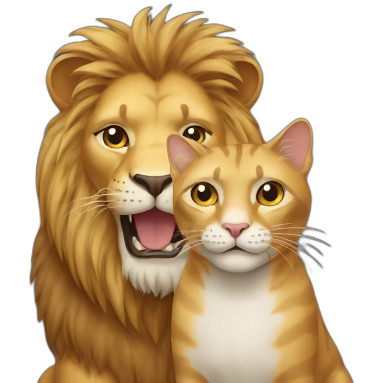 cat with lion emoji