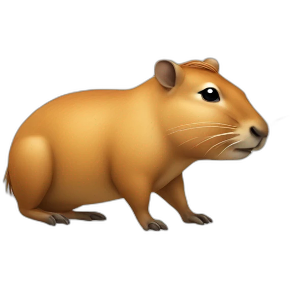 capivara working hard emoji