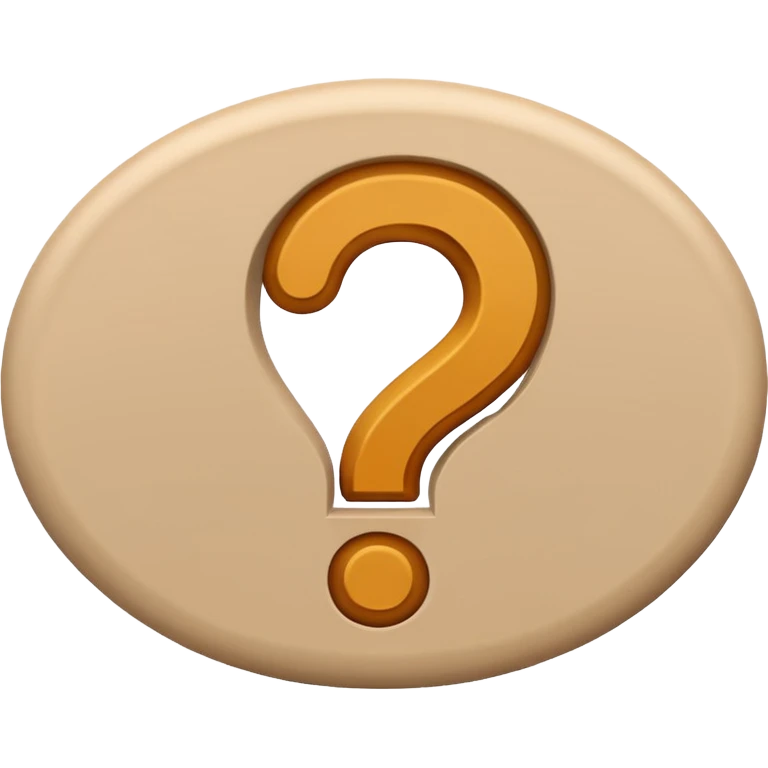beige question emoji