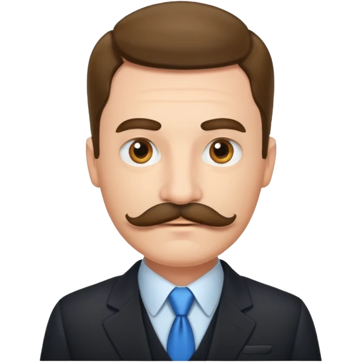 A MAN WITH MUSTACHE HEIL emoji