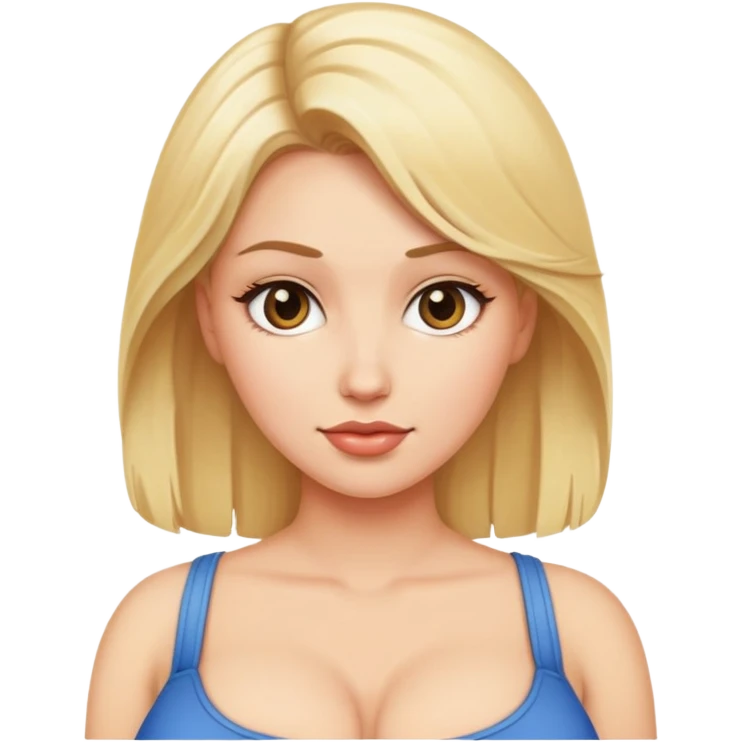Big booby blonde  emoji