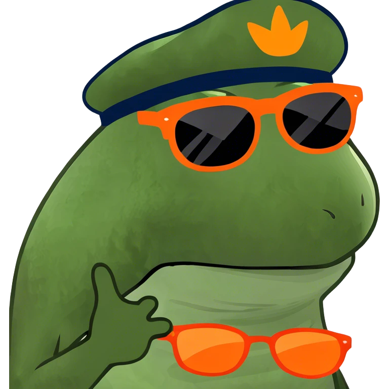 Funny orange man emoji