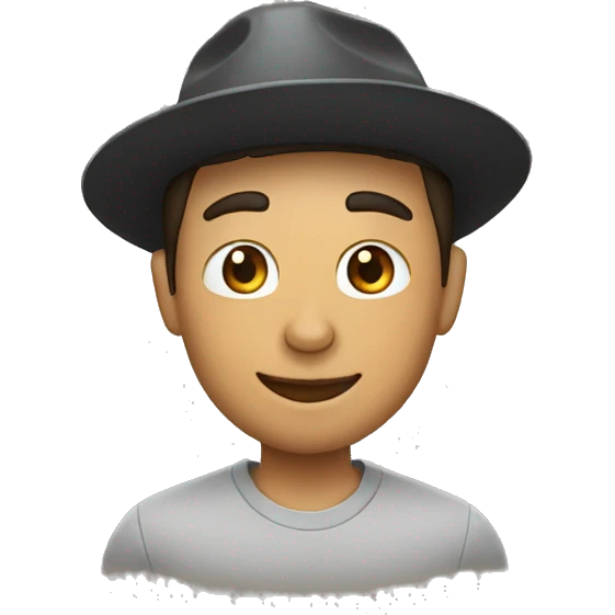 Man look like Ronaldo whit a cat in a hat emoji