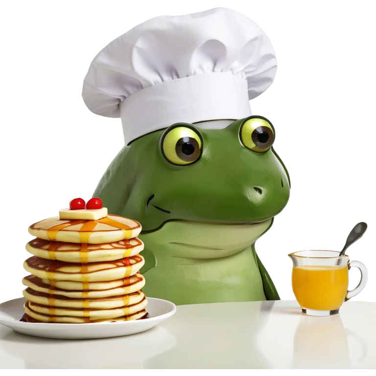 Teddy bear eating pancakes  emoji