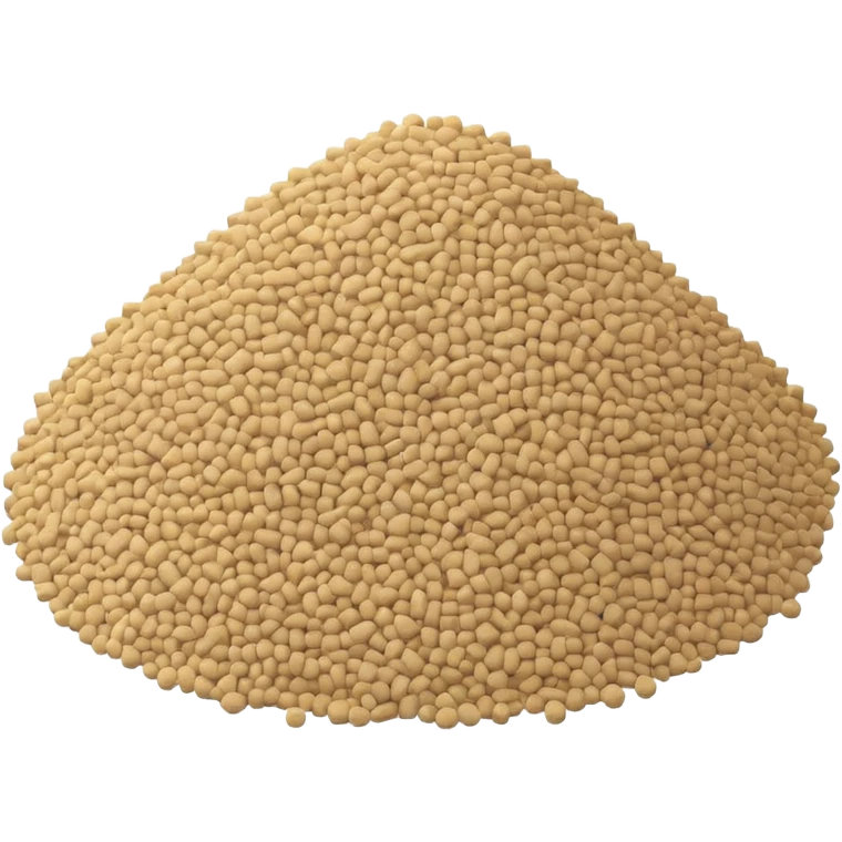 a pile of cat litter (white) emoji