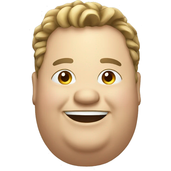 fat man smiling emoji