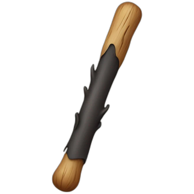 thick stick with bulbous end emoji