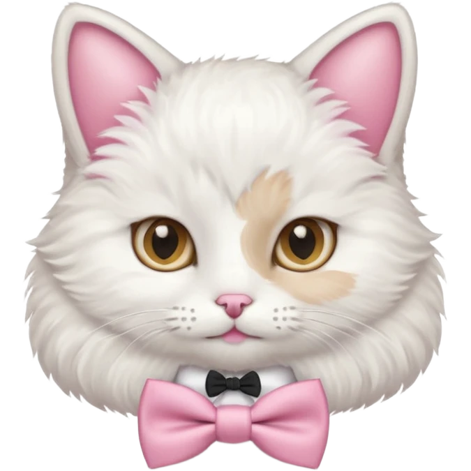 Gato con moño Rosita emoji