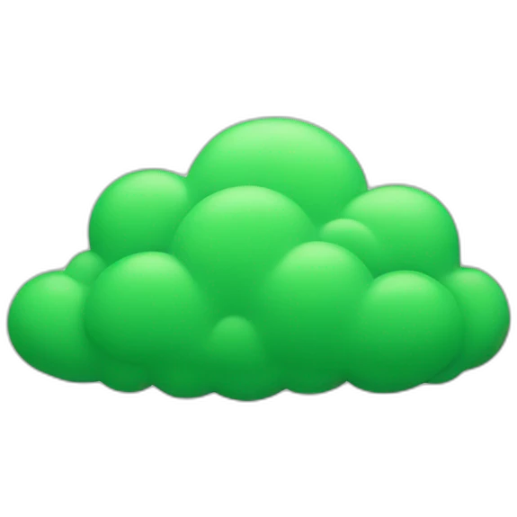 green cloud emoji