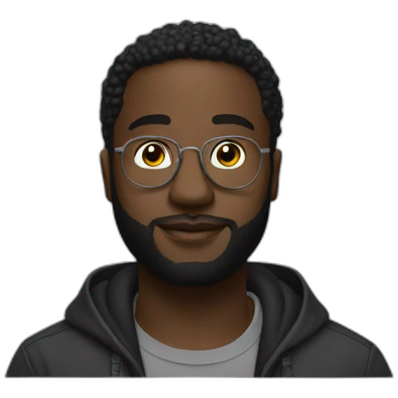 Damso qui fait le signe emoji