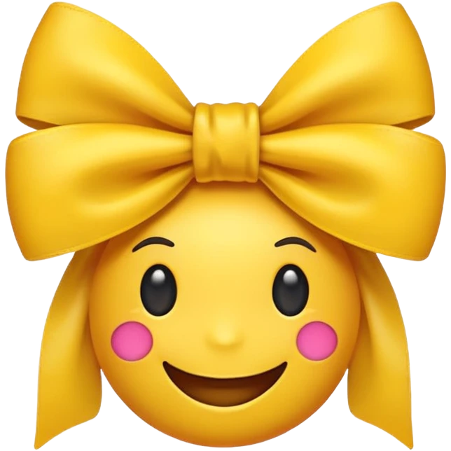 Normal emoji that is preppy and have a bow emoji
