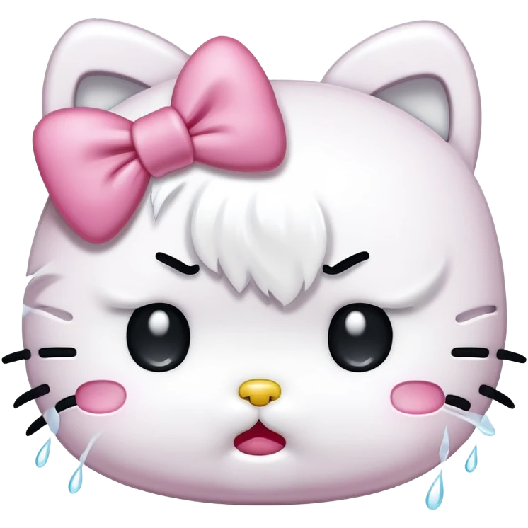 hello kitty crying  emoji