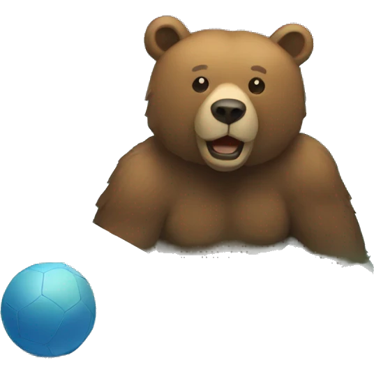 Bear in pool  emoji
