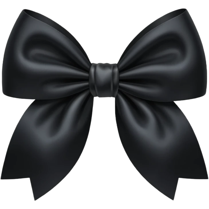 Black bow copy emoji emoji