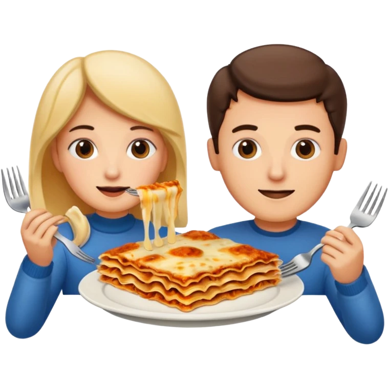 me and my boyfriend with lasagna emoji