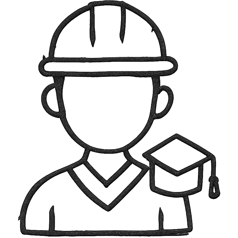 student in construction helmet emoji