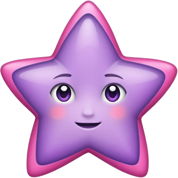 estrella lila y rosa  emoji