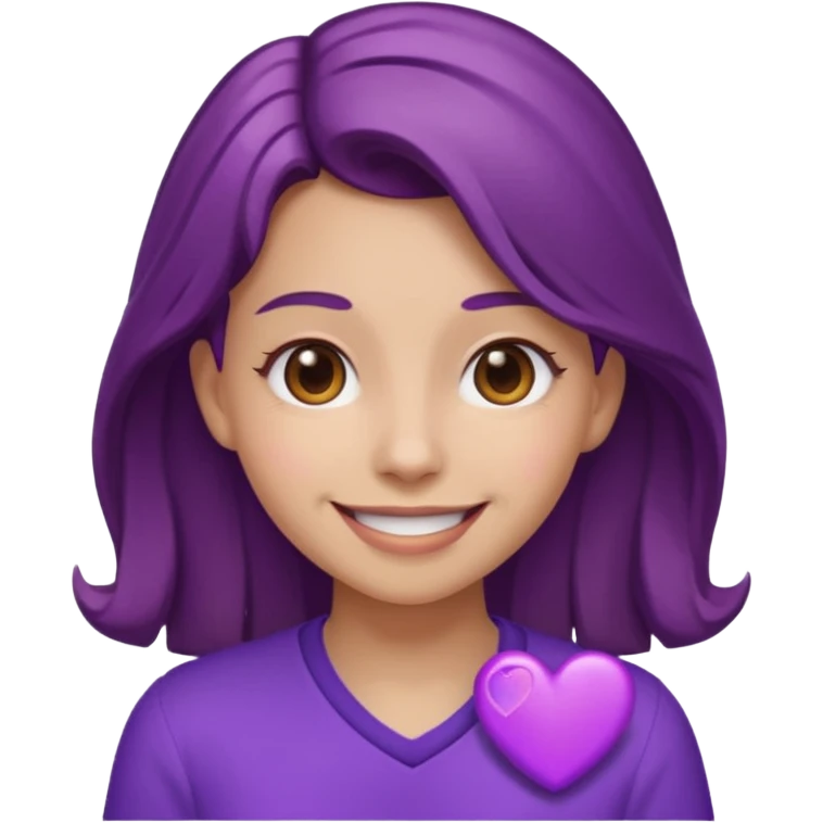 Marcie purple heart emoji emoji