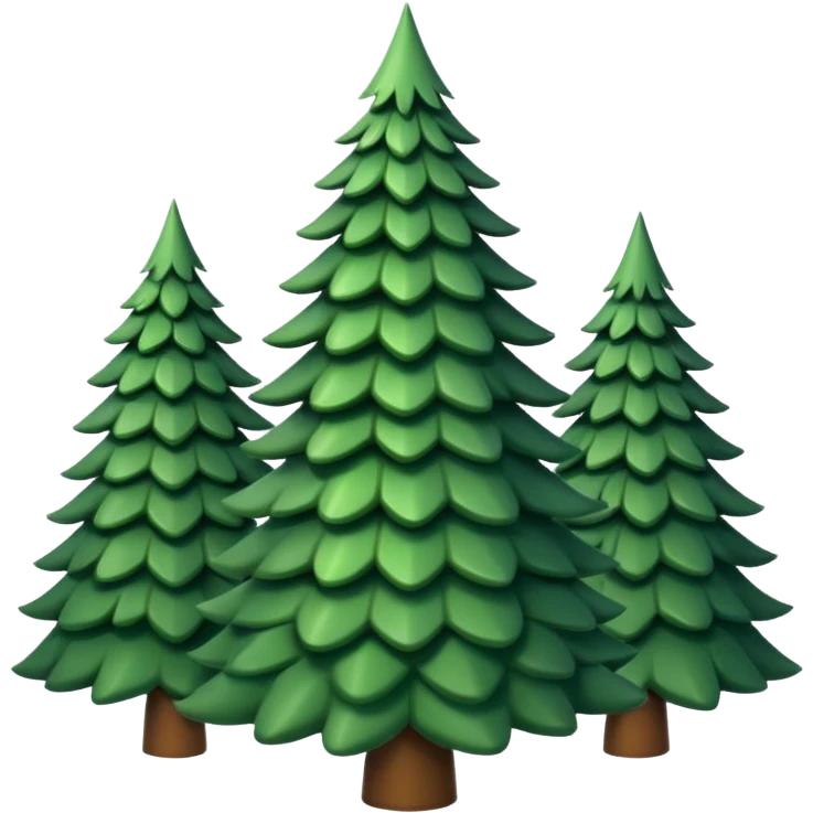 Christmas tree forest emoji