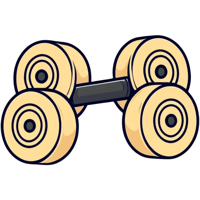beige dumbbell emoji