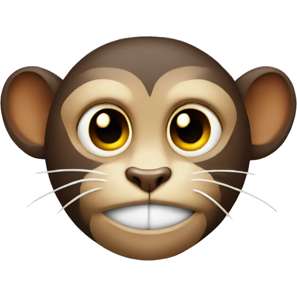 cat face on a monkey torso emoji