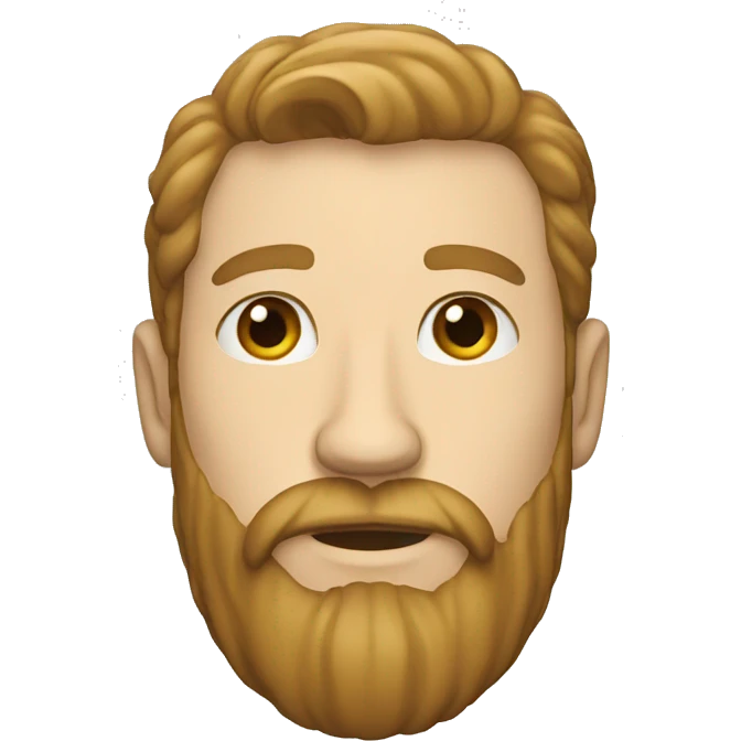 A white guy with beard  emoji