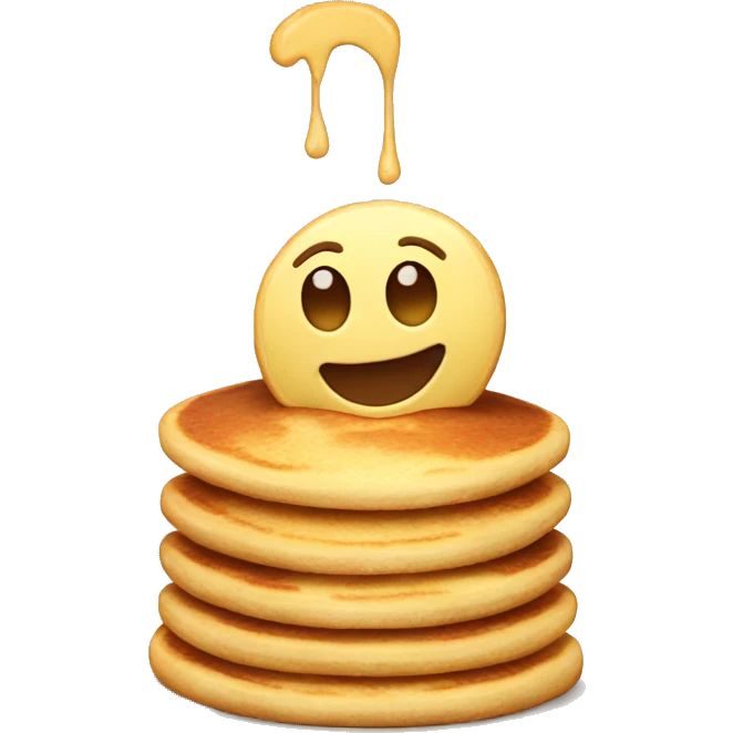 happy pancake emoji