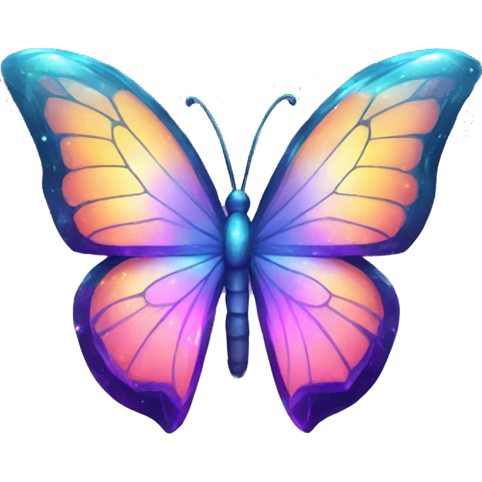 Shiny Nebula Crystal Butterfly emoji