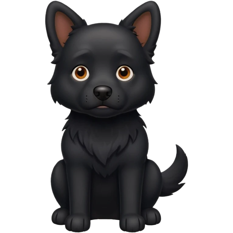 haz un perro negro emoji