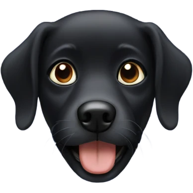 Black dog emoji