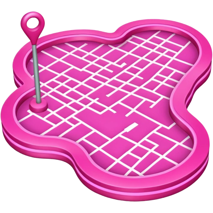 pink big gps map lines emoji