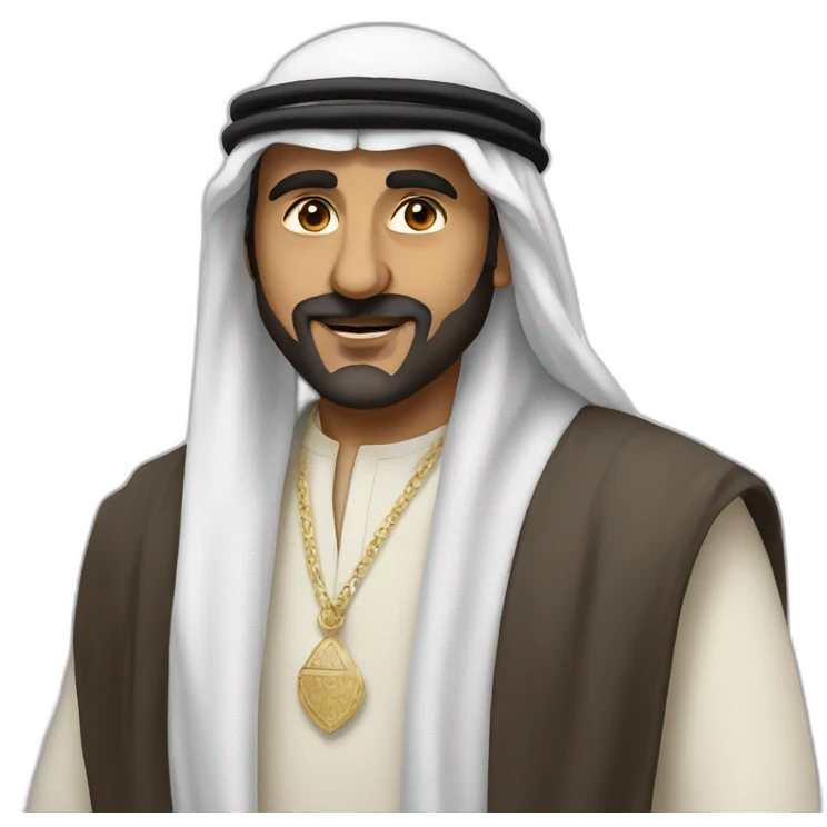 Rich sheikh emoji