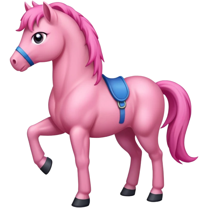 Army as pink pony emoji