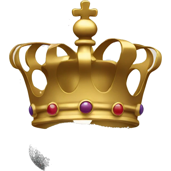 Crown with salt shaker on top emoji