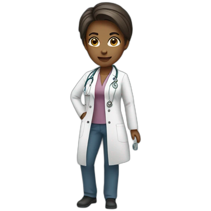 Female doctor full body emoji