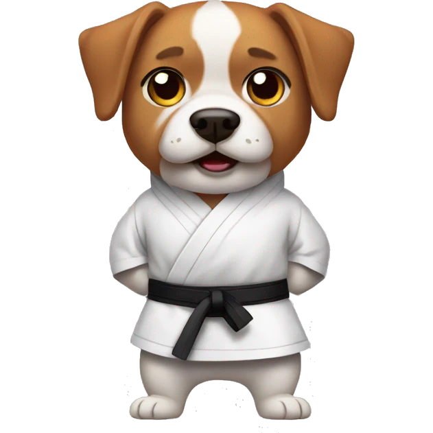 Karate dog emoji