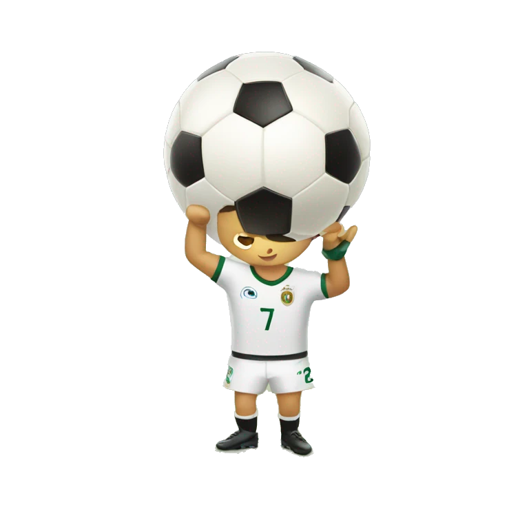 Ronaldo sur une chèvre  emoji