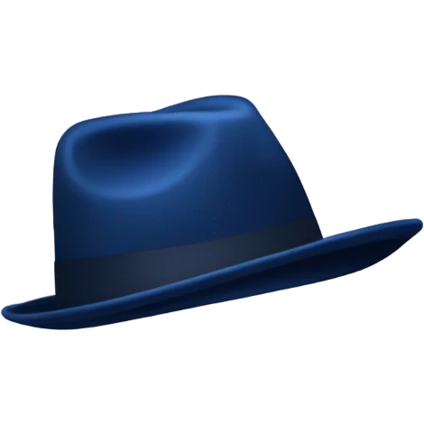 Darl blue hat emoji