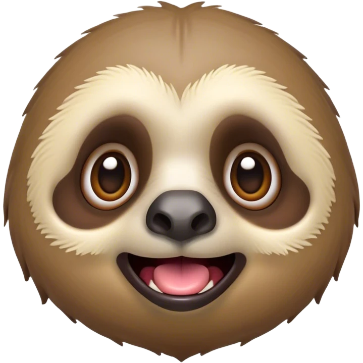 Cinematic Comical Sloth Portrait Emoji, Head tilted dramatically with an exaggeratedly shocked expression, featuring a slow, adorably sluggish form with wide, comically expressive eyes full of humorous disbelief, Simplified yet hilariously expressive features, highly detailed, glowing with a slightly sassy, lazy glow, high shine, dramatic yet playful, stylized with an air of quirky, unhurried attitude, soft glowing outline, capturing the essence of a meme-worthy sloth that looks ready to side-eye its way into viral fame! emoji