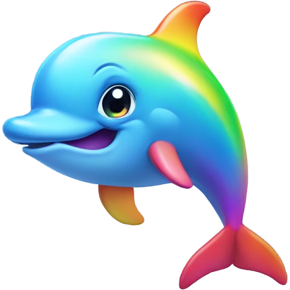 Rainbow dolphin  emoji