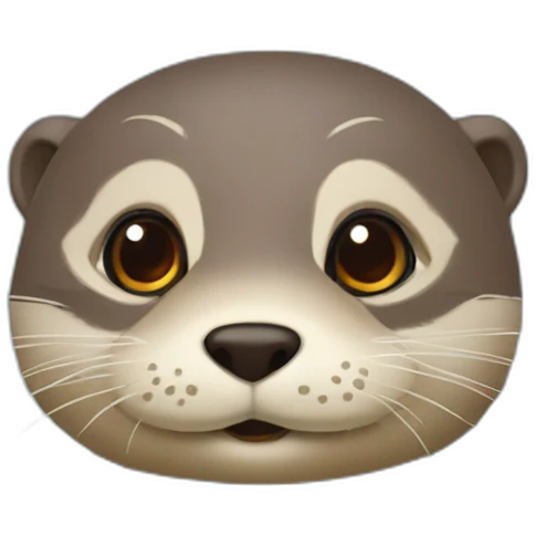 Loutre de noel emoji