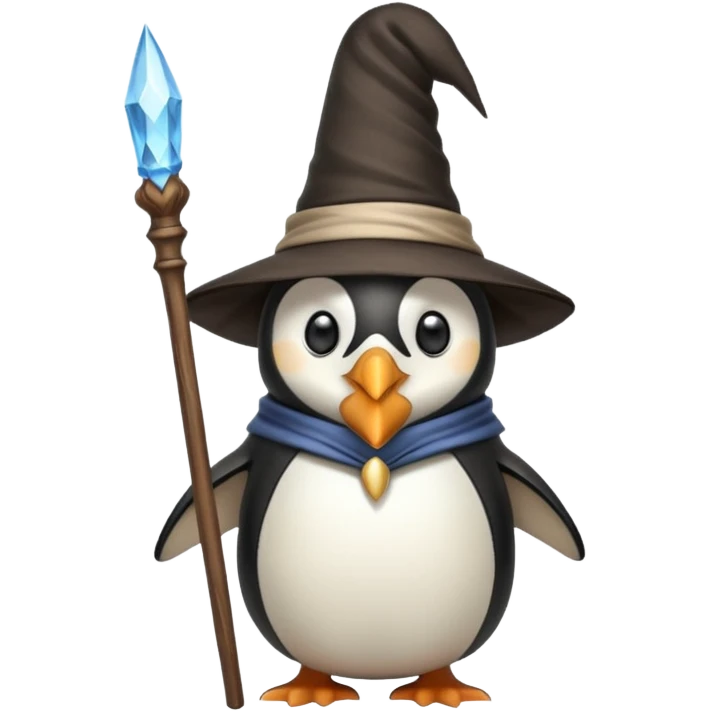 Penguin Wizard emoji