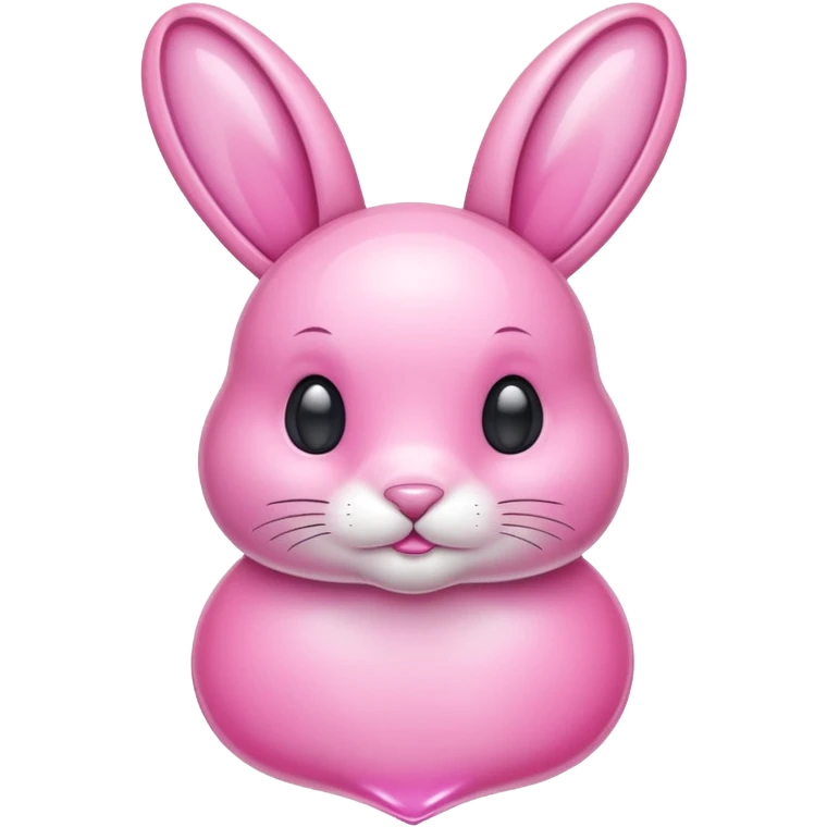 crystal bunny pink emoji