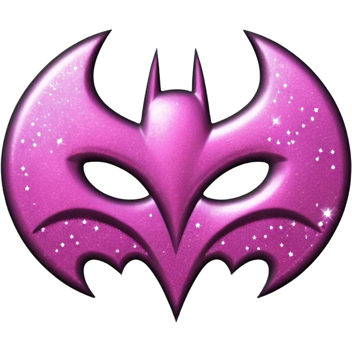 Make a batman logo emoji (girly) emoji