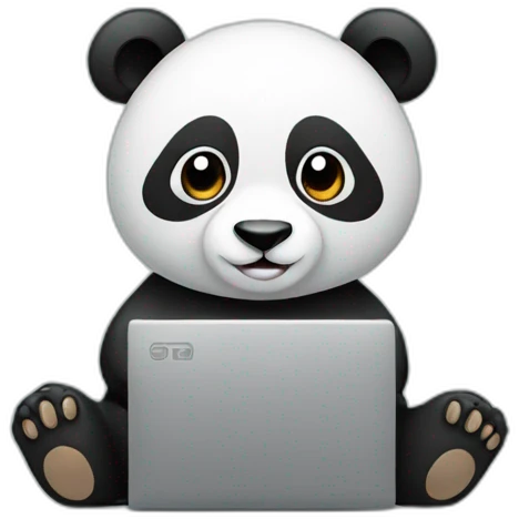 panda with laptop emoji