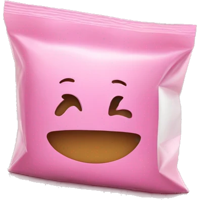 Pink packaging from singapore emoji